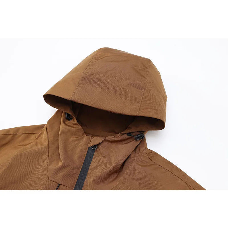 2025 New Raincoat Windbreaker Autumn Men's Mountain Bike Jackets Outdoor Hiking Hooded Coats Men MTB Bicycle Waterproof Clothing