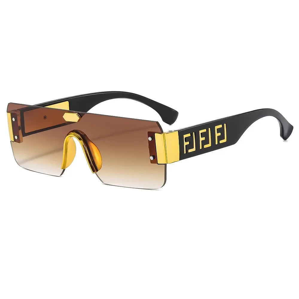 2025 New Sunglasses Designer Luxury Trends Glasses for Men and Women Trendy Brand Frameless Sunglasses Cycling Sunglasses