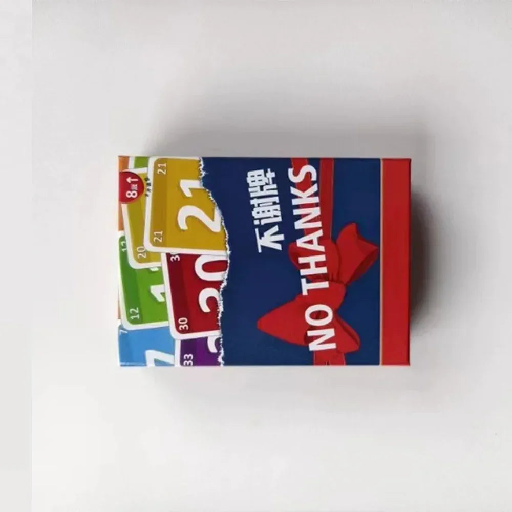 No Thanks Board Game Fun Card Game for All Ages Promotes Laughter and Family Entertainment