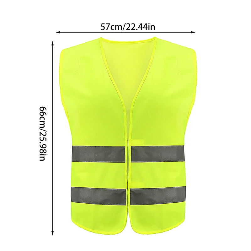 Safety High Visibility Reflective Vest Night Cycling Lightweight Adjustable For Vest Gear For Night Jogging Biking Runing