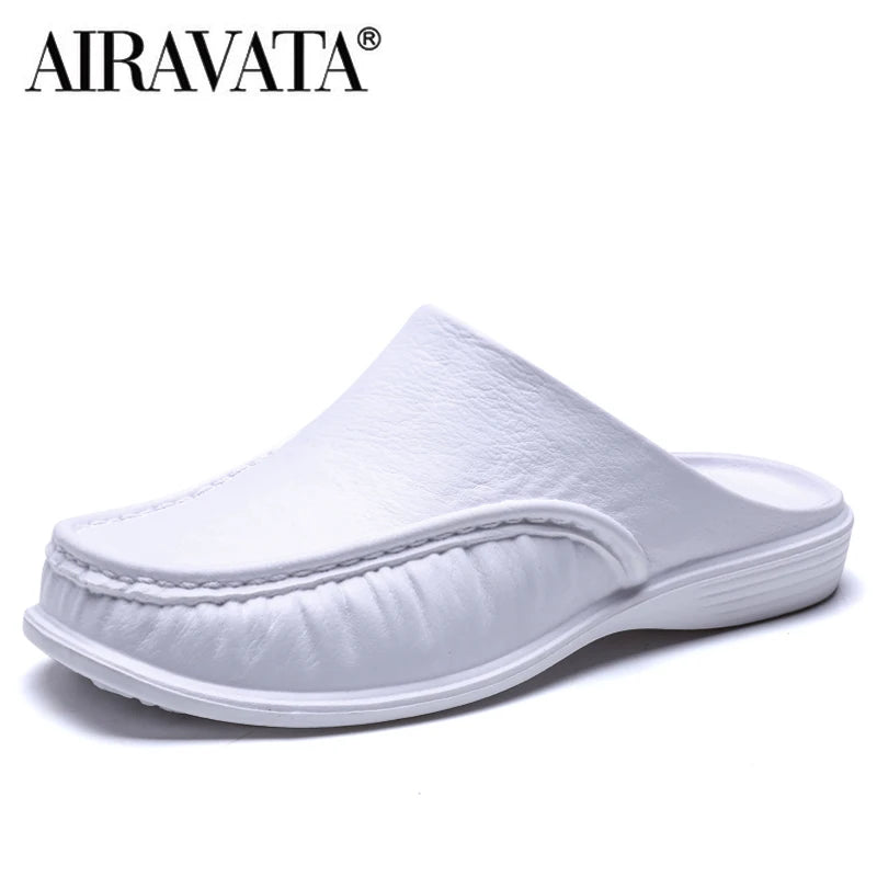 Men EVA Slippers Slip on Flats Shoes Fashion Beach Sandals Home Shoes Size 40-47