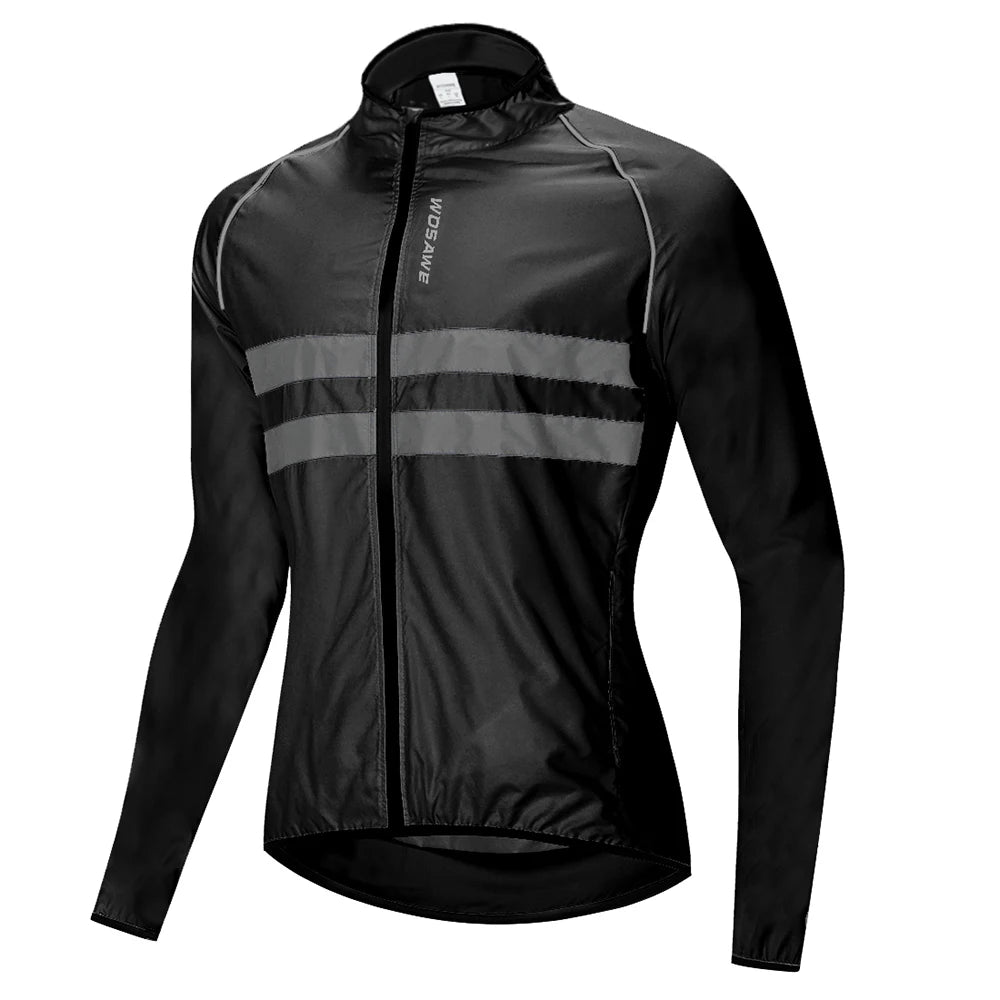 WOSAWE Wind Jacket Lightweight Cycling Windbreaker Windproof Bike Jacket Water Resistant Long Sleeve Jersey Wind Coat Vest