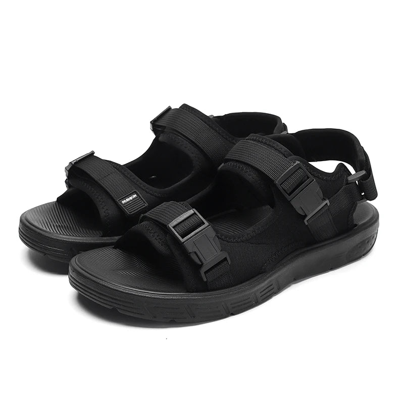 A Pair of Men's Sandals, Summer New Trendy Sports Outer Wear, Non-Slip, Wear-Resistant, Soft-Soled Driving, Cool Beach Shoes for Men