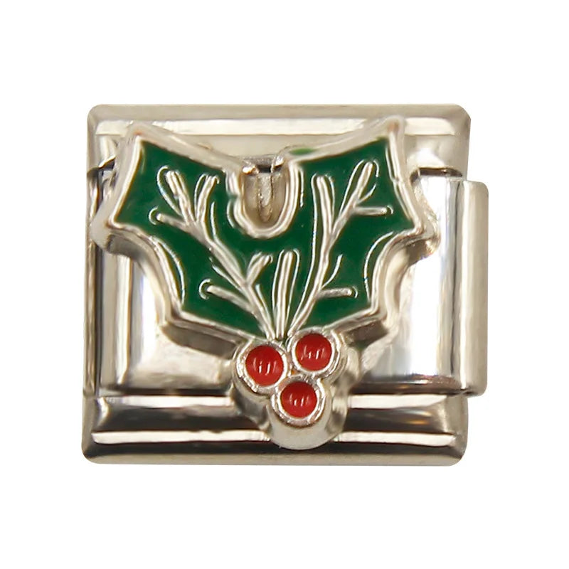 Mixed Charms Italian Link Charms Fits 9mm Stainless Steel Bracelet Jewelry Making DIY Watermelon Lamb Panda Decoration