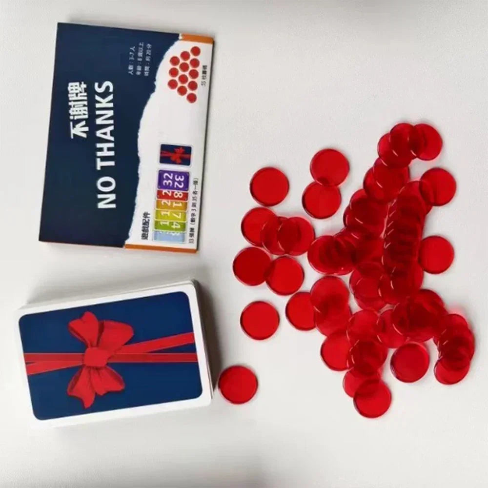 No Thanks Board Game Fun Card Game for All Ages Promotes Laughter and Family Entertainment