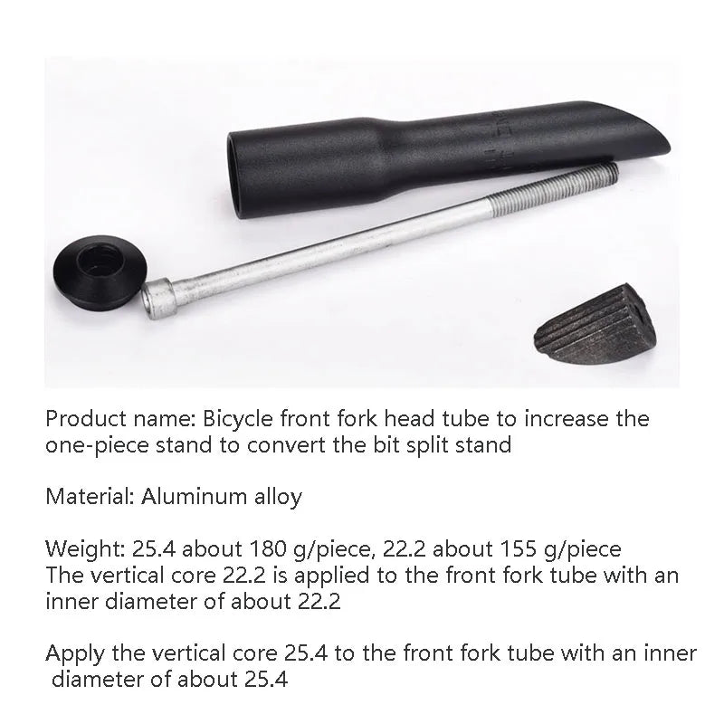 22.2/25.4mm Cycling Rise Up Road Bike Front Fork Rise Extender Handlebar Stem Riser Bicycle Adaptor Extension Heads Up