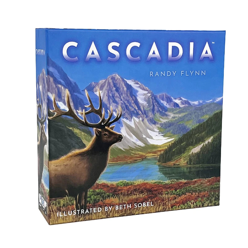 Cascadia Board Game Strategic Competitive for 1-4 Players Create Harmonious Ecosystem English Family Game
