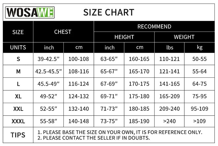 WOSAWE Men Windproof Waterproof Reflective Cycling Jacket MTB Bicycle Long Sleeve Windbreaker Sleeveless Vest Bike Coat Jersey