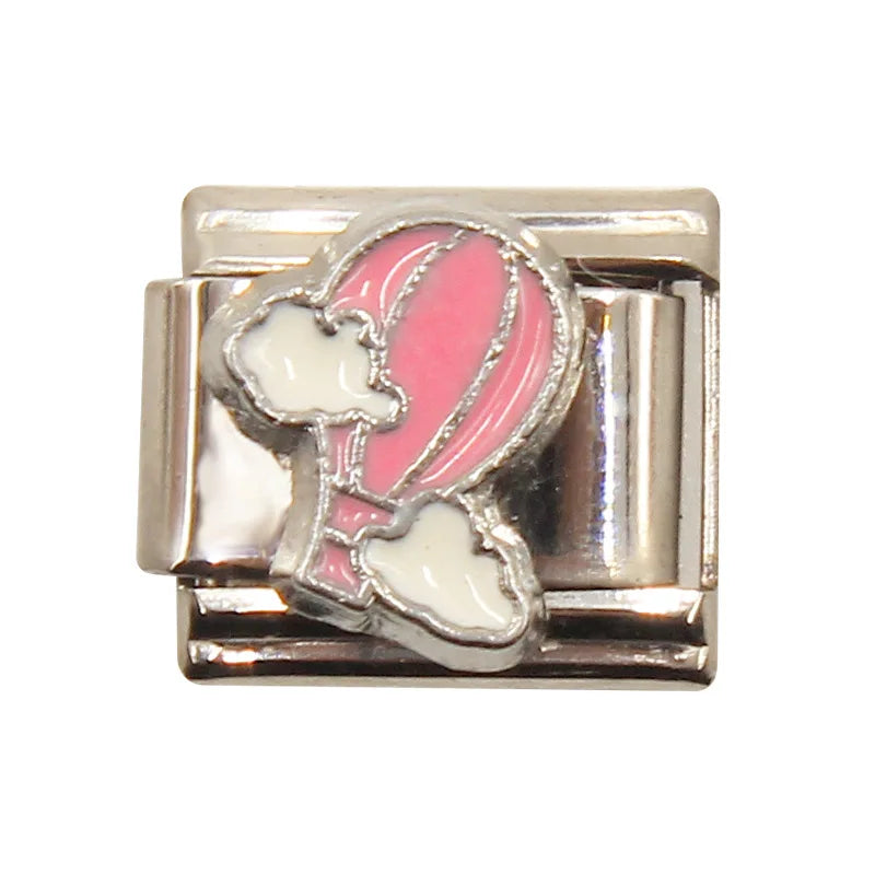 Mixed Charms Italian Link Charms Fits 9mm Stainless Steel Bracelet Jewelry Making DIY Watermelon Lamb Panda Decoration