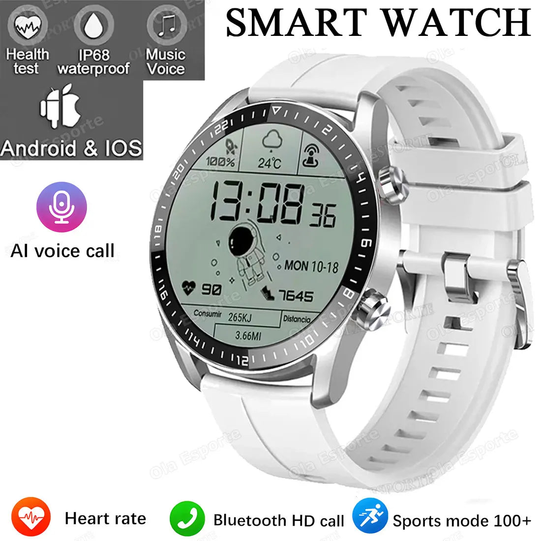 ECG+PPG Bluetooth Call Smart Watch Men Laser Health Blood Pressure Fitnes Sports Watches Man Sports Waterproof Smartwatch+Box