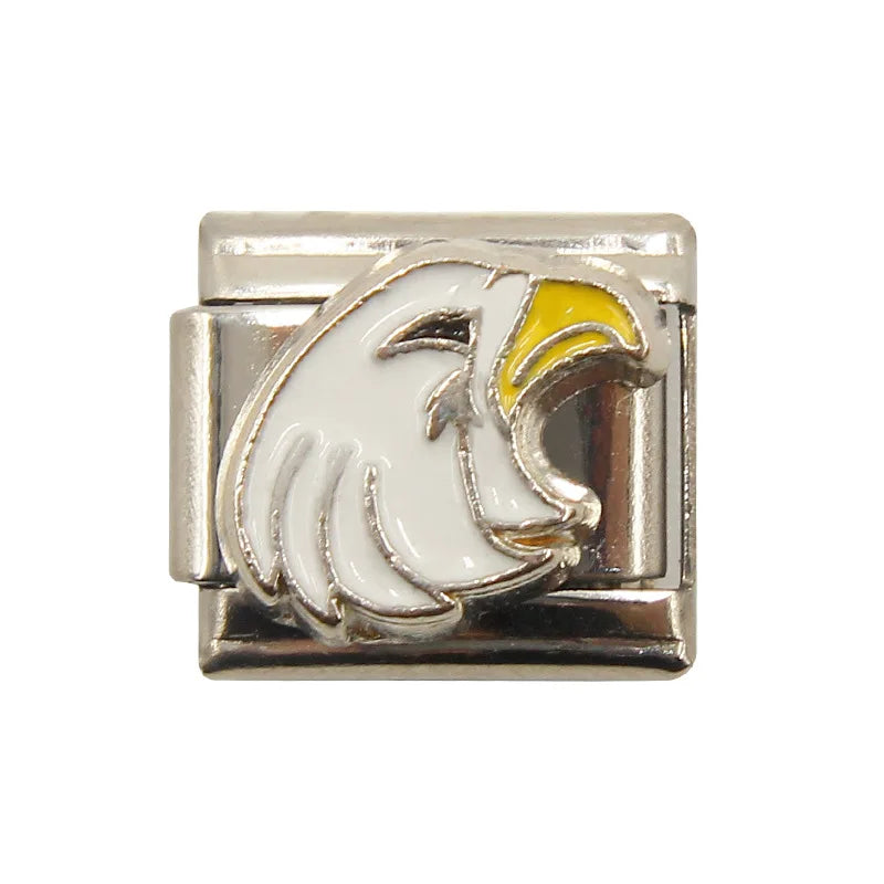 Mixed Charms Italian Link Charms Fits 9mm Stainless Steel Bracelet Jewelry Making DIY Watermelon Lamb Panda Decoration