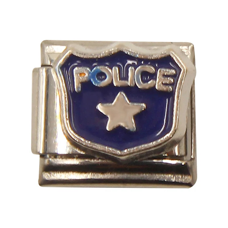 Mixed Charms Italian Link Charms Fits 9mm Stainless Steel Bracelet Jewelry Making DIY Watermelon Lamb Panda Decoration