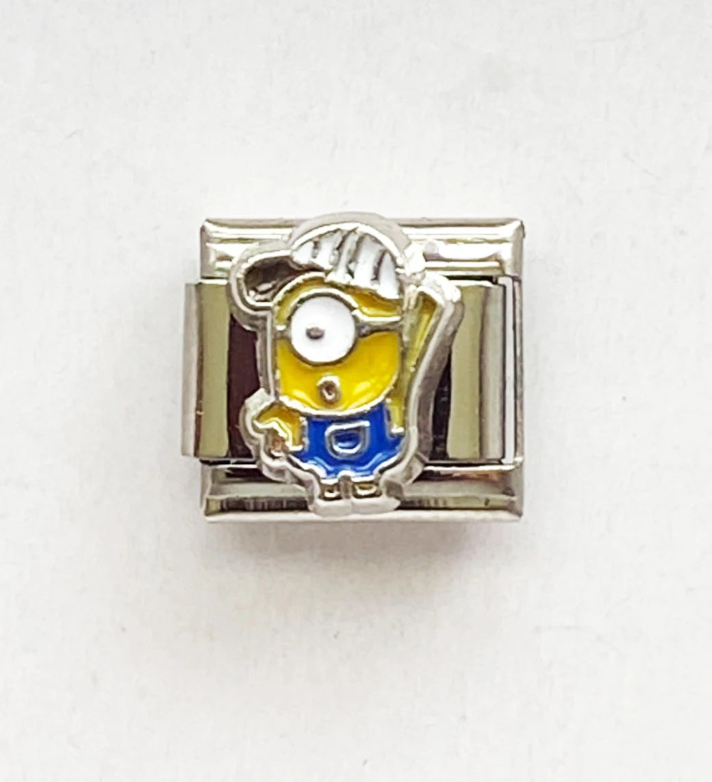 Mixed Charms Italian Link Charms Fits 9mm Stainless Steel Bracelet Jewelry Making DIY Watermelon Lamb Panda Decoration