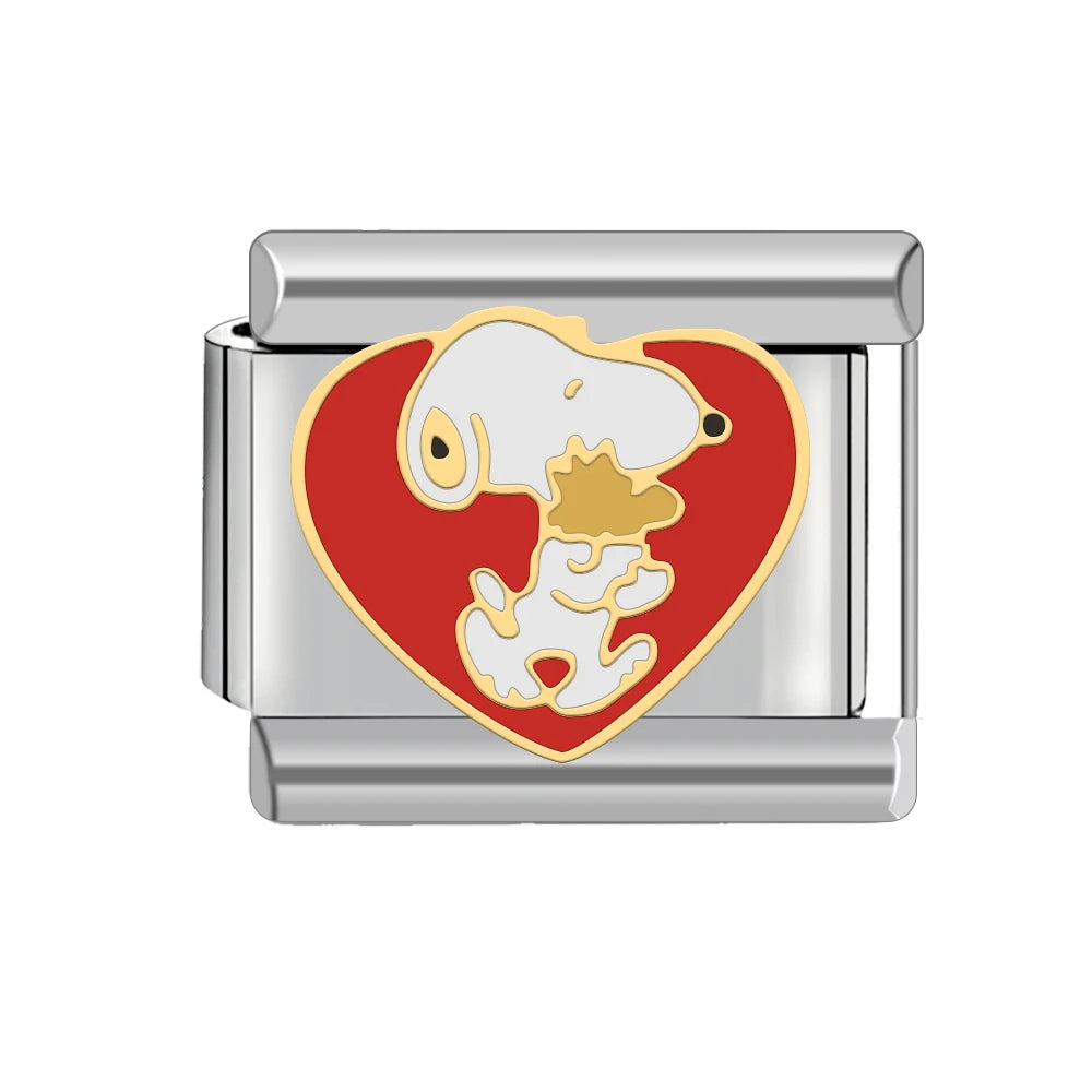 Letters Christmas Stockings Bags Skulls Rose Style Italian Style Link Charm (Fits 9mm Stainless Steel Bracelet) Jewelry Making D