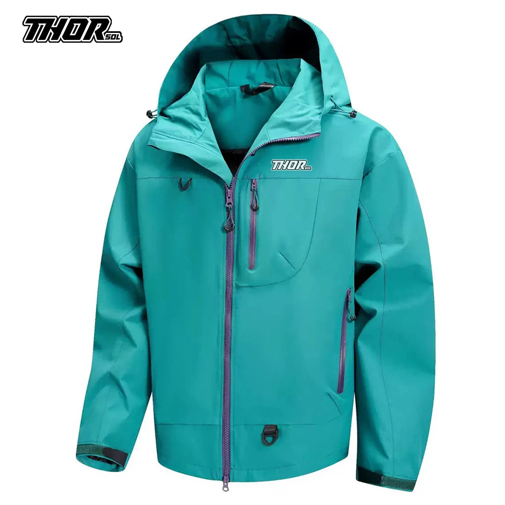 2025 New Raincoat Windbreaker Autumn Men's Mountain Bike Jackets Outdoor Hiking Hooded Coats Men MTB Bicycle Waterproof Clothing