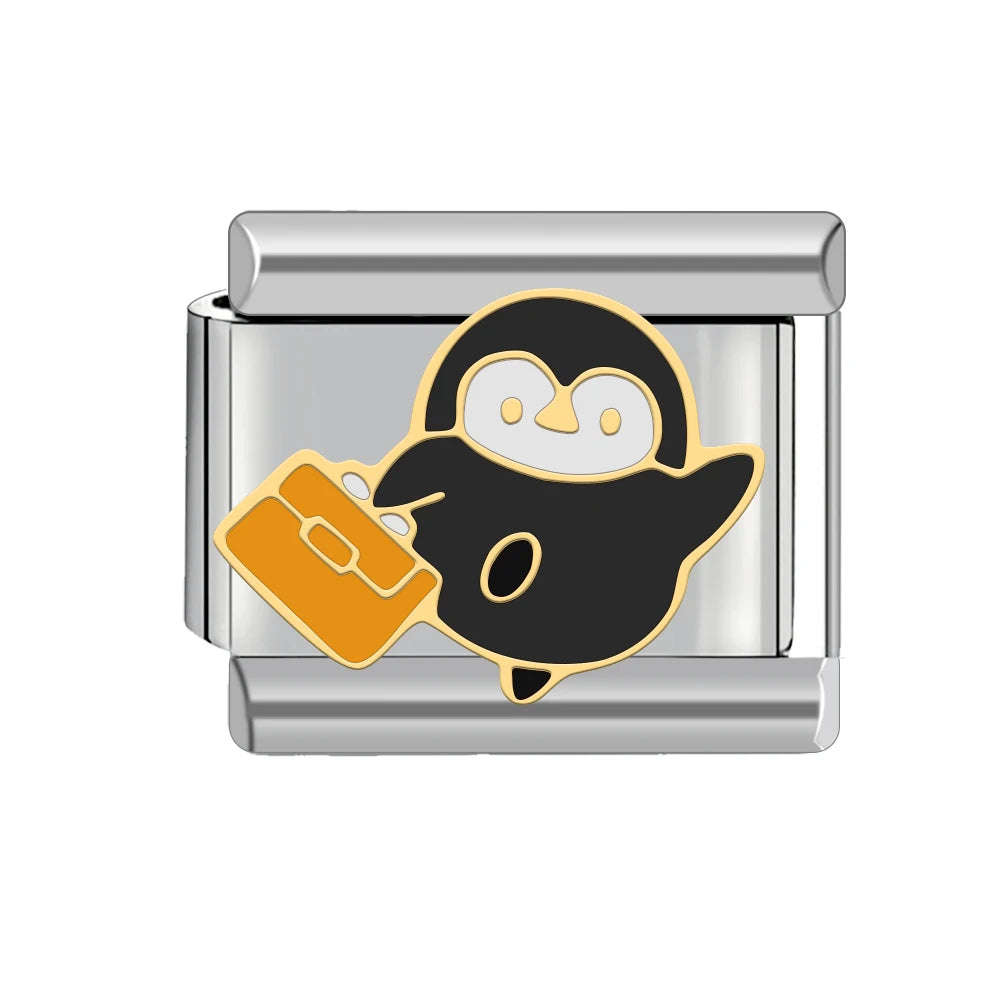 Letters Christmas Stockings Bags Skulls Rose Style Italian Style Link Charm (Fits 9mm Stainless Steel Bracelet) Jewelry Making D