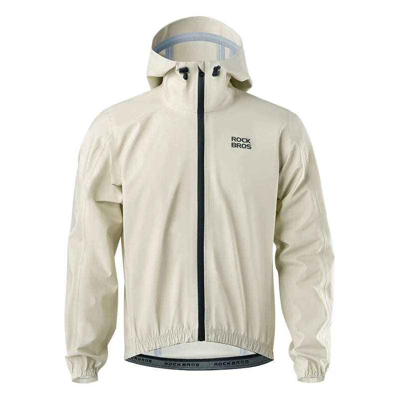 ROCKBROS Waterproof Cycling Jacket Raincoat Waterproof Breathable Outdoor Sport Windbreaker Cycling Hiking Men Women EUR Size