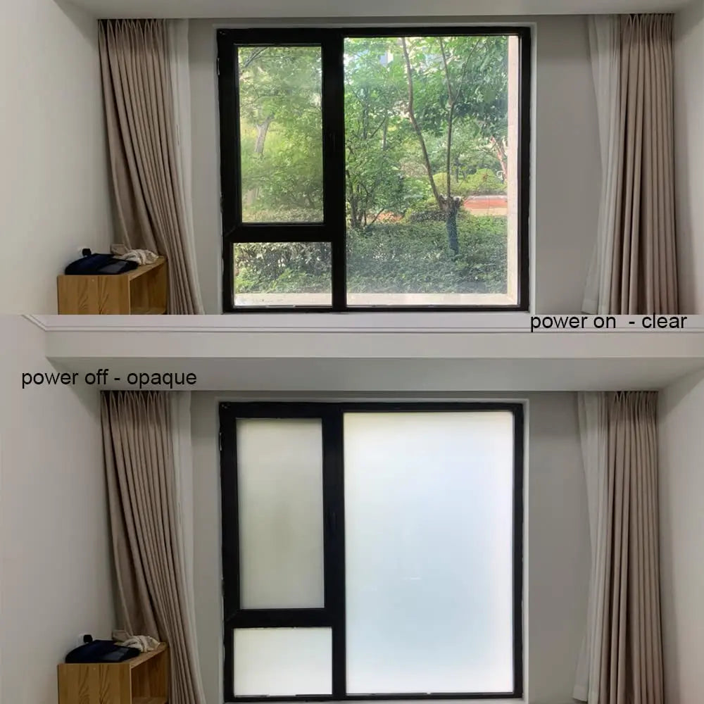 Smart Window Glass Film Privacy Self Adhesive Window Tint Customized Size Switchable Electronic PDLC Sticky Film