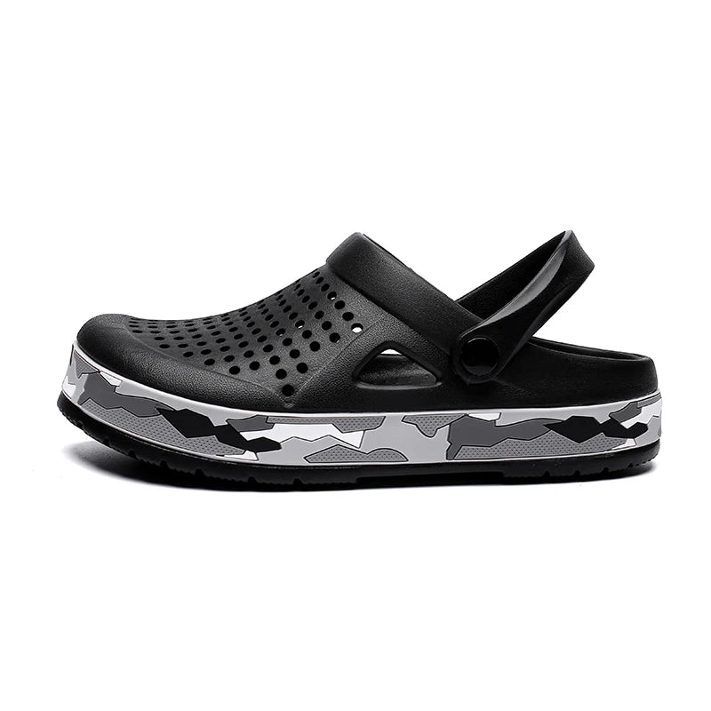 2023 Clogs Sandals Men Large Size Slip On Outdoor Beach Summer Shoes Medical Clogs Causal Breathable Male Sandals With Hole