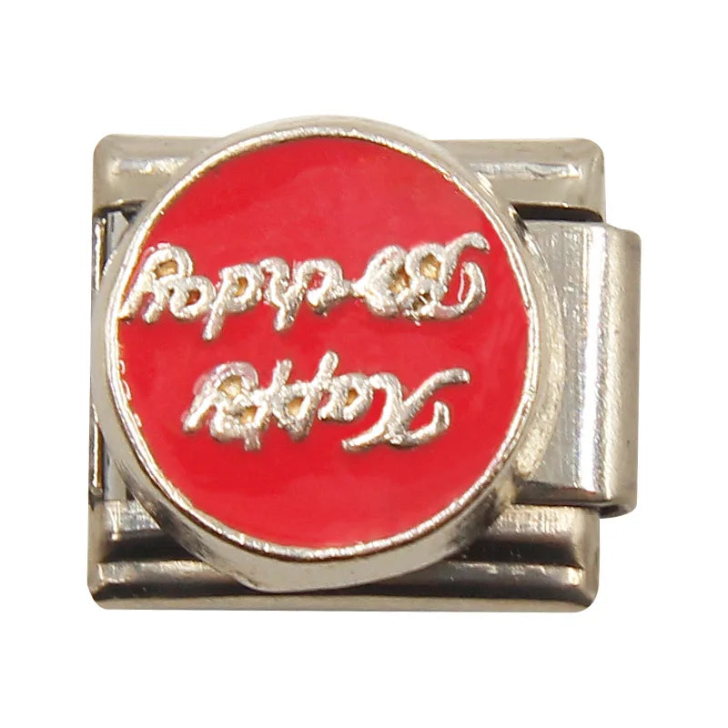 Mixed Charms Italian Link Charms Fits 9mm Stainless Steel Bracelet Jewelry Making DIY Watermelon Lamb Panda Decoration