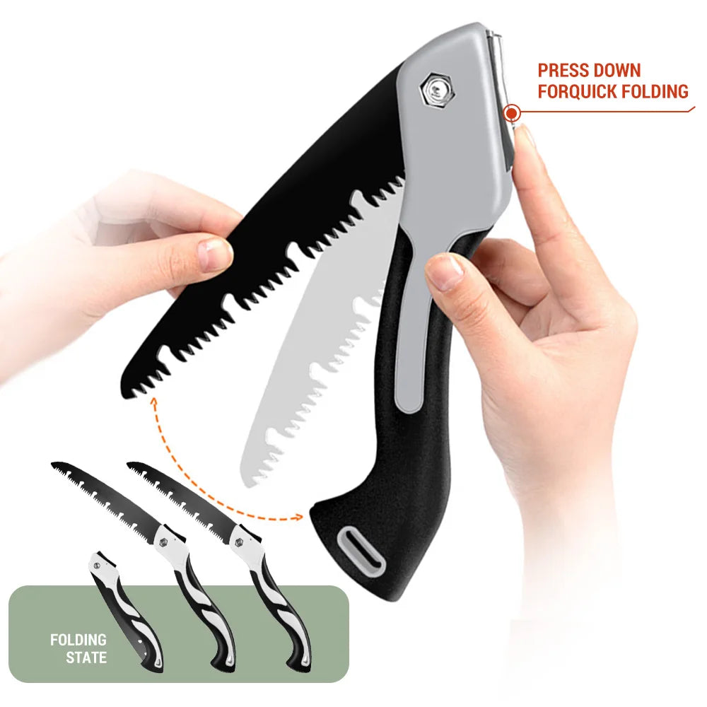 AIRAJ Folding Saw Woodworking Folding hacksaw Multifunction Cutting Wood Sharp Camping Garden Prunch Saw Tree Chopper Knife Hand
