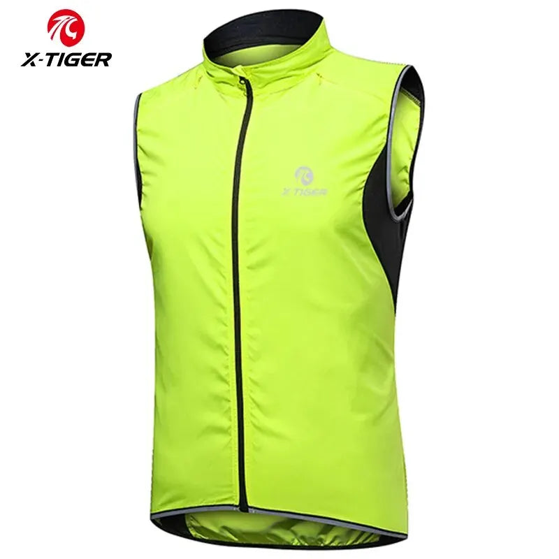 X-TIGER Cycling Jackets Vest Bicycle Reflective Windproof Ultralight Sun Protective Mountaineering Jacket Cycling Windbreaker