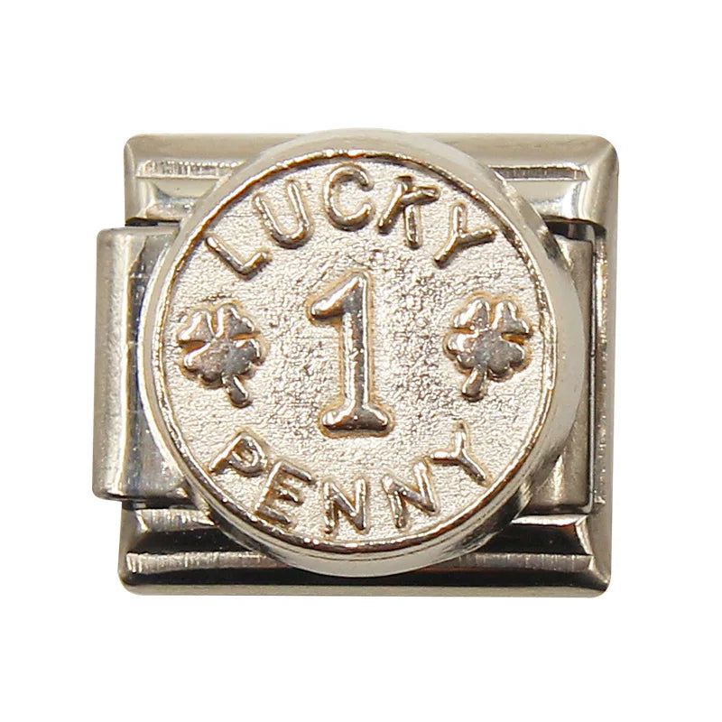 Letters Christmas Stockings Bags Skulls Rose Style Italian Style Link Charm (Fits 9mm Stainless Steel Bracelet) Jewelry Making D