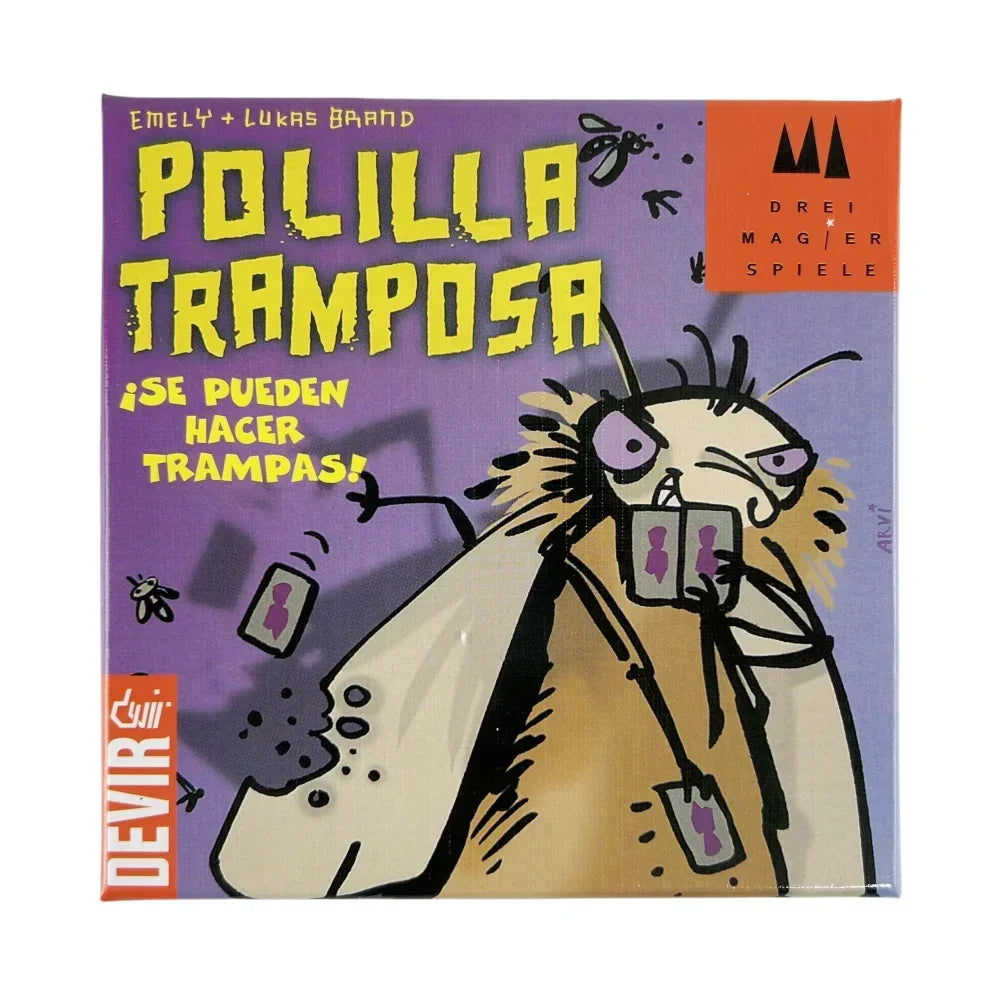 Polilla Tramposa Mogel Motte Kaker Laken Poker Royal Card Game Devir-game Moth Cheate Board Game Deck